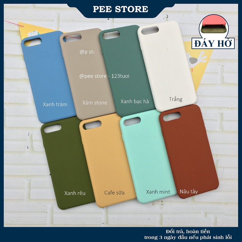 Ốp lưng, ốp iphone chống bẩn nhiều màu dành cho iphone 6/6s/7/8/6Plus/6Splus/7Plus/8Plus/X/Xs/Xsmax - Peestore