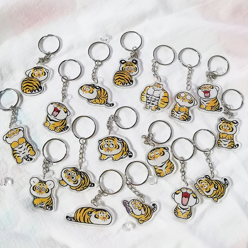 Móc Khóa Hình Chú Hổ Dễ Thương Xinh Xắn