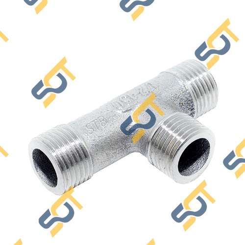 [TEE NỐI REN] Tê chia ba đầu ren trong &amp; ngoài bước ren BSP hệ G dân dụng (pipe fitting tee male &amp; female)