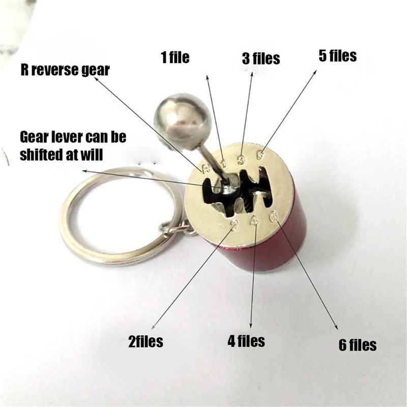 Móc khóa kim loại màu đen mini giảm xóc cho xe hơi