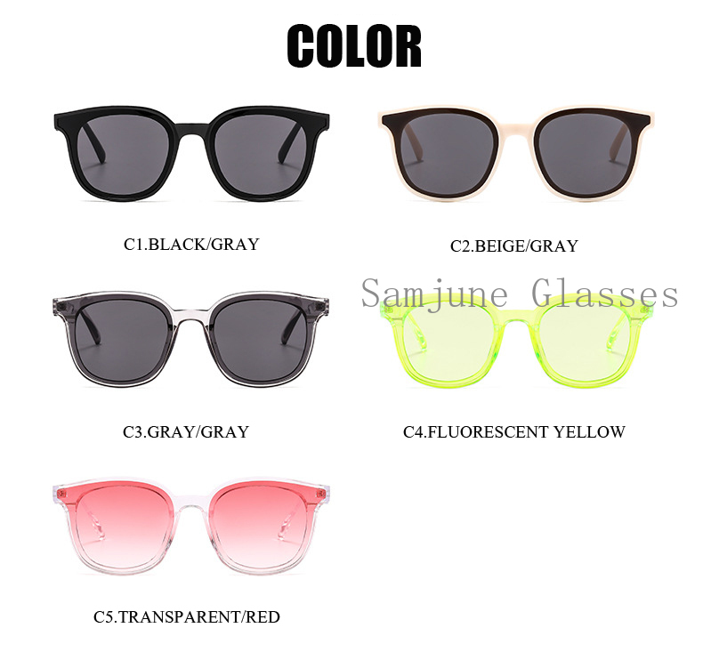Kính Mát Samjune Gọng Tròn Thời Trang Cho Nam Và Nữ