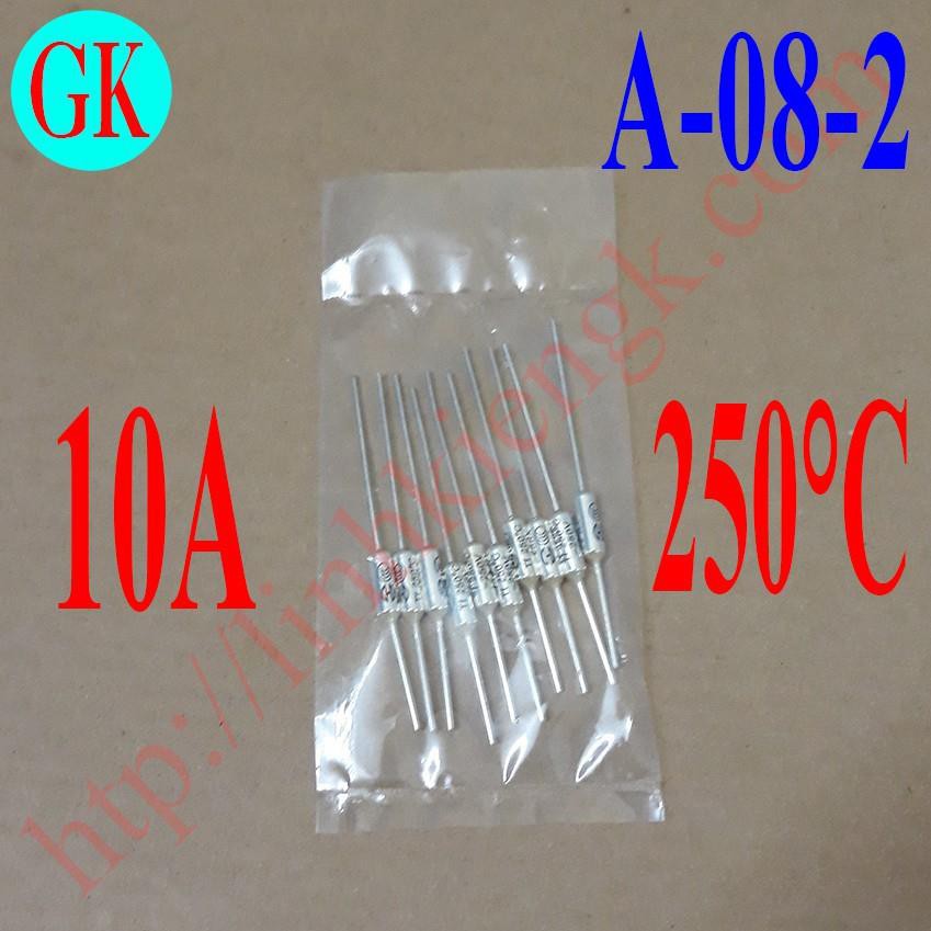 (10 cái) Cầu chì nhiệt nồi cơm 250 độ 10A [K-08-16]