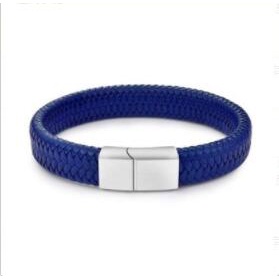 Vòng Tay Da Bện Màu Đen Cá Tính Thời Trang Cho Nam Dự Tiệc Sinh Nhật