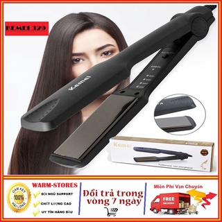 Máy uốn tóc KEMEI 329 chính hãng 4 mức nhiệt, Máy duỗi tóc mini 4 làm tạo kiểu ép là thẳng uốn xoăn cụp BH 6 tháng L1