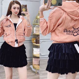 Áo khoác phi xà cừ túi nắp hàng đẹp