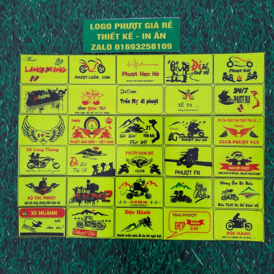 logo phượt combo 30 logo