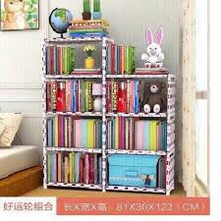 Kệ sách đôi 7 tầng lắp ghép đa năng ₫180.000
