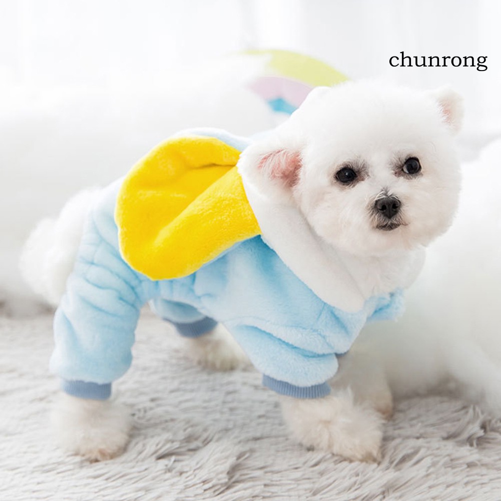 Áo Hoodie Có Nón Trùm Họa Tiết Hoạt Hình Dễ Thương Dành Cho Thú Cưng