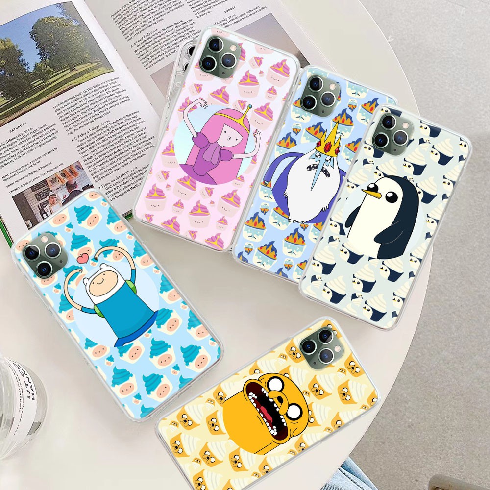 Ốp điện thoại dẻo TPU in hình Adventure Time cho iPhone X XS XR 11 12 Mini Pro Max Yu119