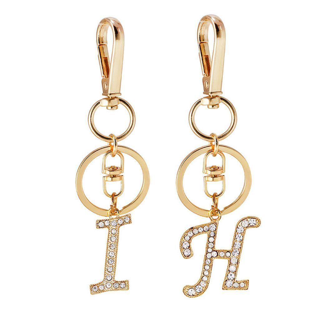 1 Móc Khóa / Túi Xách In Chữ Độc Đáo Dùng Làm Quà Tặng Giáng Sinh Charms|Móc Khóa Hình Chữ Cái Dễ Thương