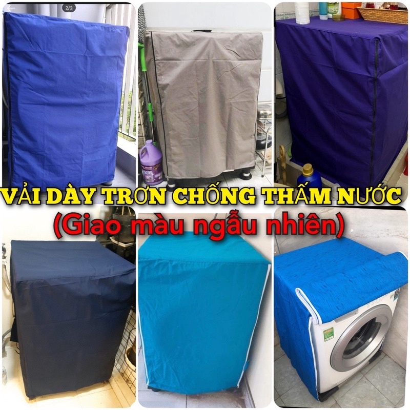 Áo bọc máy giặt cửa trên Quang Nghĩa bằng vải dù loại 7-10kg