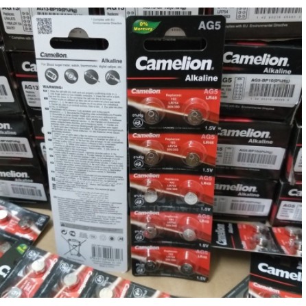 vỉ 10 viên Pin Ag5 Camelion