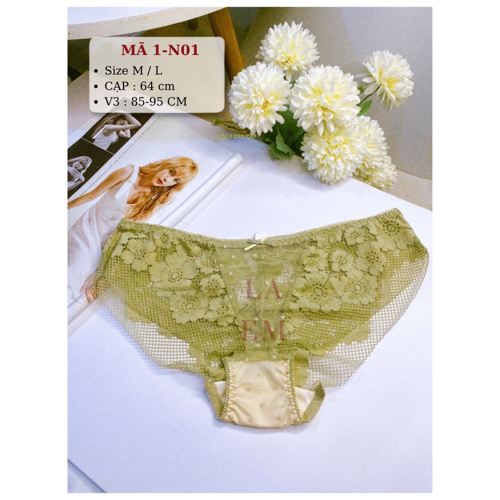 Quần lót thun lạnh phối ren xuất NHẬT