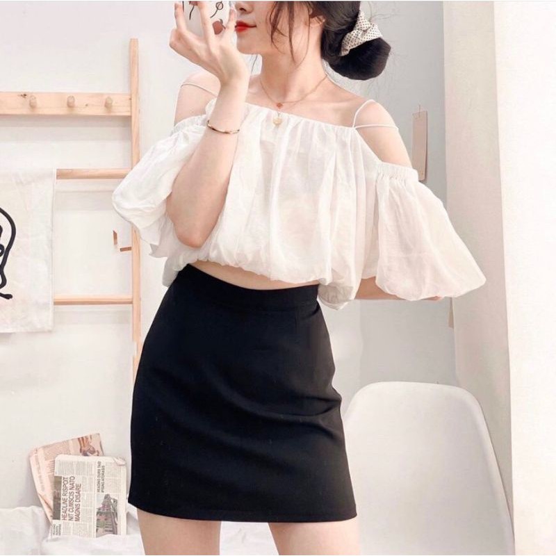 ÁO CROP HỞ VAIMã AK9