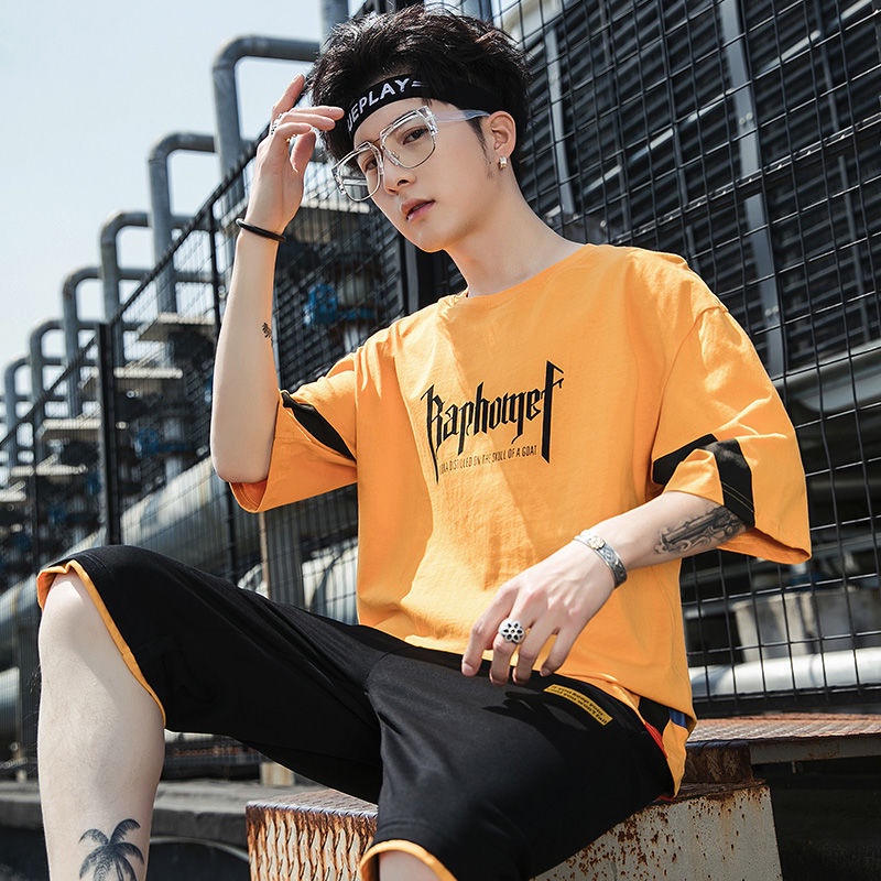 Đồ Bộ Quần Áo Thể Thao Nam Ngắn Tay Mùa Hè Chất Vải Cotton 100% Cao Cấp Hd Shop Thoáng Mát Cho Mùa Hè