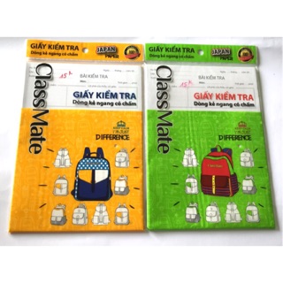 Giấy kiểm tra kẻ ngang có chấm classmate