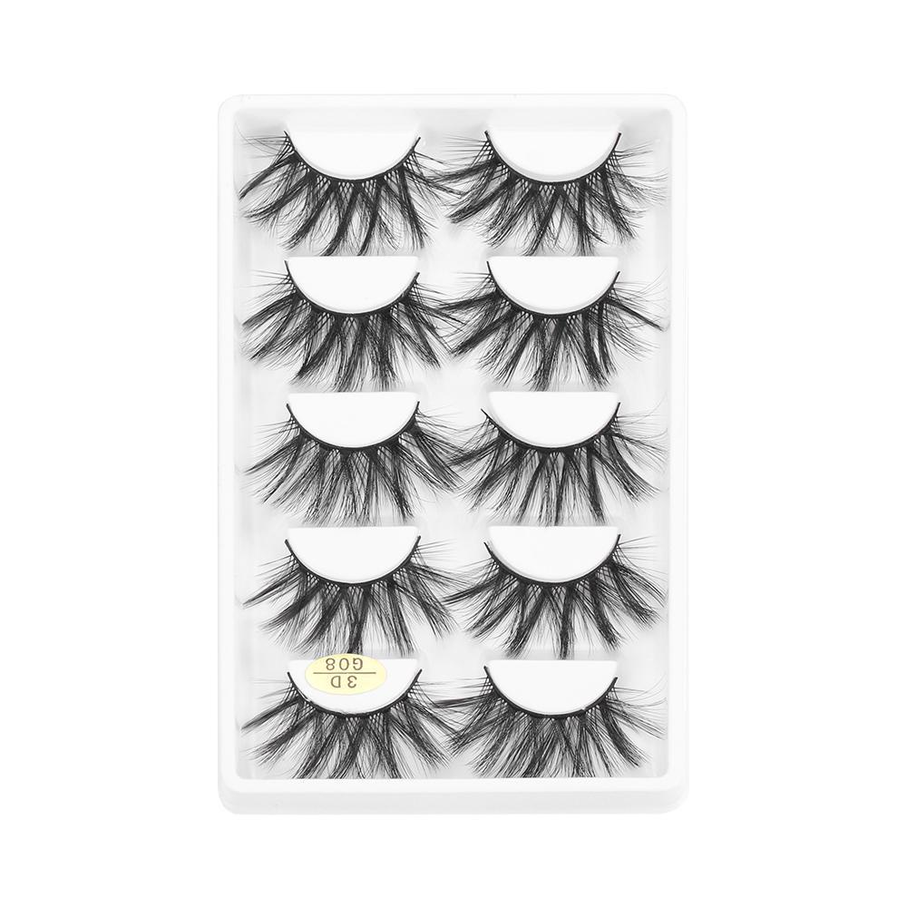 Set 5 Cặp Lông Mi Giả 3D Tự Nhiên Dành Cho Nữ