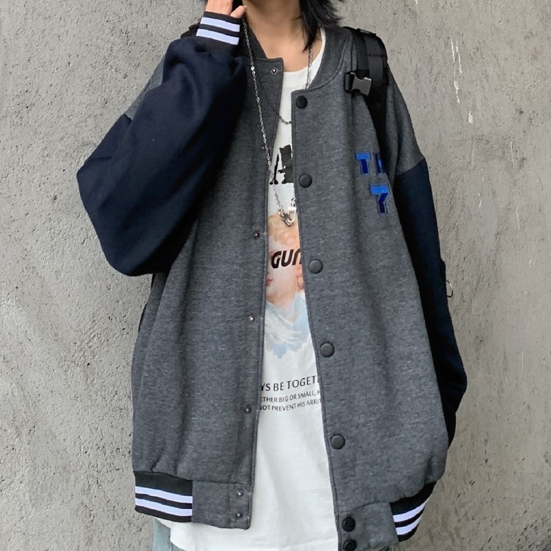 [Mã WASTMAY giảm 15% tối đa 30K đơn 150K] (A5002) áo khoác ulzzang bóng chày bomber 2 màu size M L(kèm video ảnh khách) | BigBuy360 - bigbuy360.vn