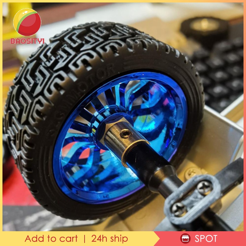 Bộ Chuyển Đổi Mở Rộng Bánh Xe Bằng Đồng Thau 5mm Sang 12mm Cho Xe Hơi Điều Khiển Từ Xa Wpl D12 1-8