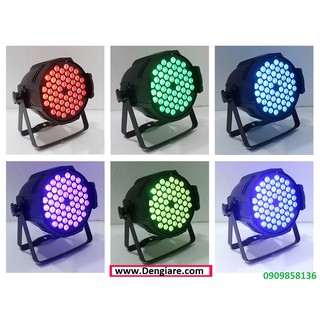 ĐÈN PARLED 54LED - PAR LED FULL MÀU 3 IN 1 54 Bóng LED 3W SIÊU SÁNG