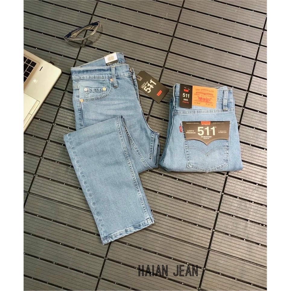 Quần jean nam ống đứng Quần bò màu xanh nhạt hàng cao cấp vnxk
