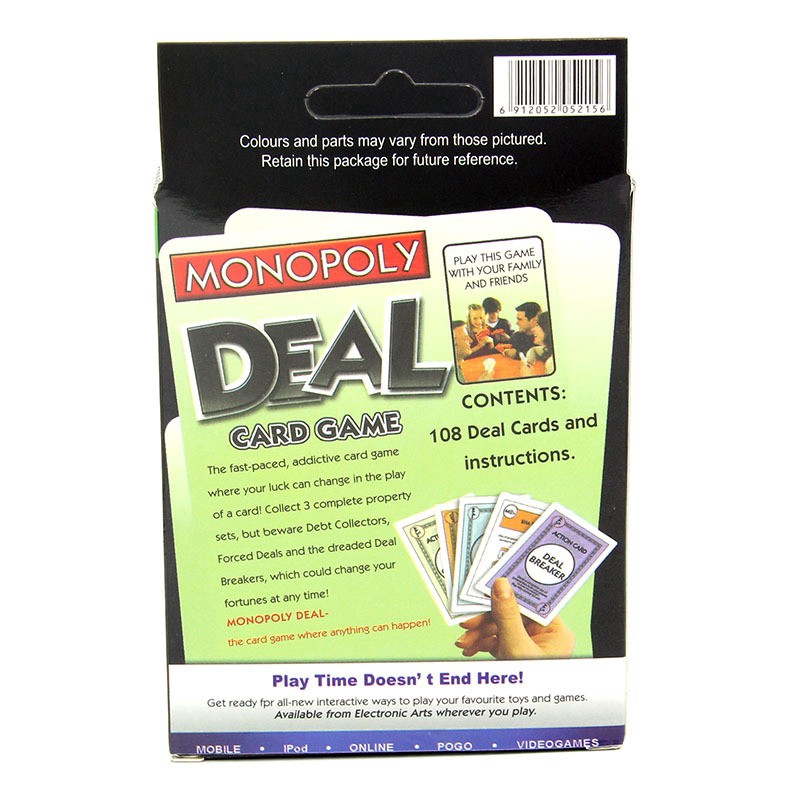 Bộ thẻ bài Monopoly Deal độc đáo