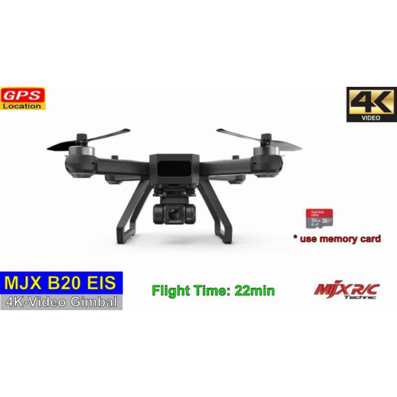 Flycam mjx Bug 4 quay phim 4k chống rung pin 25 phút