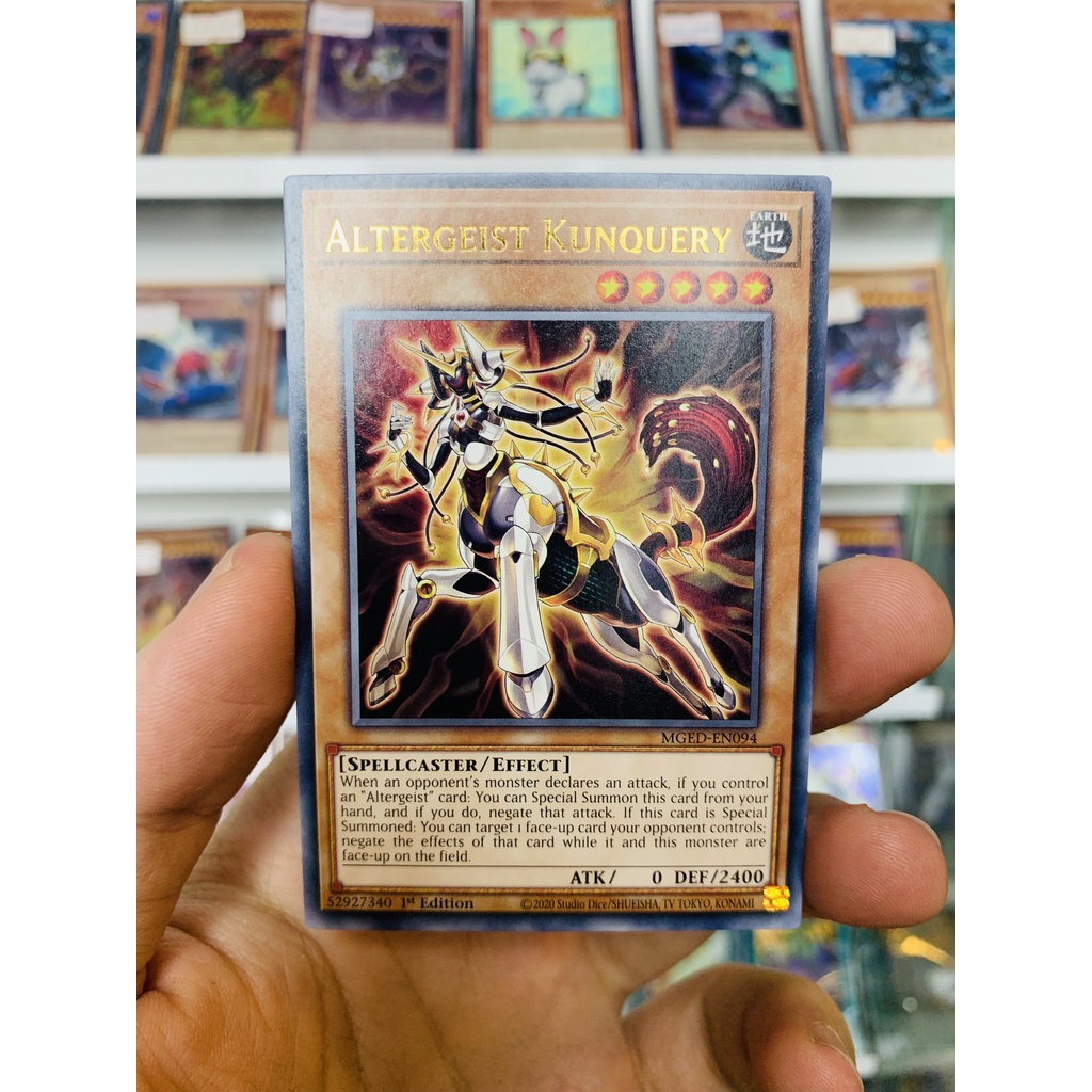Thẻ Bài Lẻ YugiOh! Mã MGED-EN094 - Altergeist Kunquery - Gold-Letter Rare - 1st Edition