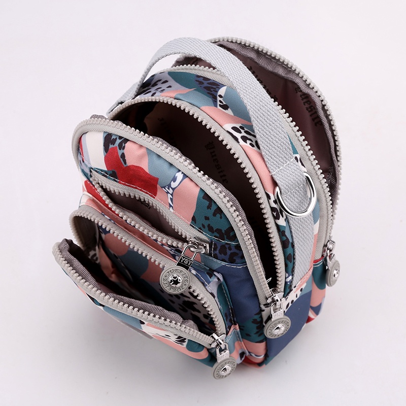 Túi Đeo Chéo Sợi Nylon Họa Tiết Hoa Phong Cách Mới Cho Nữ