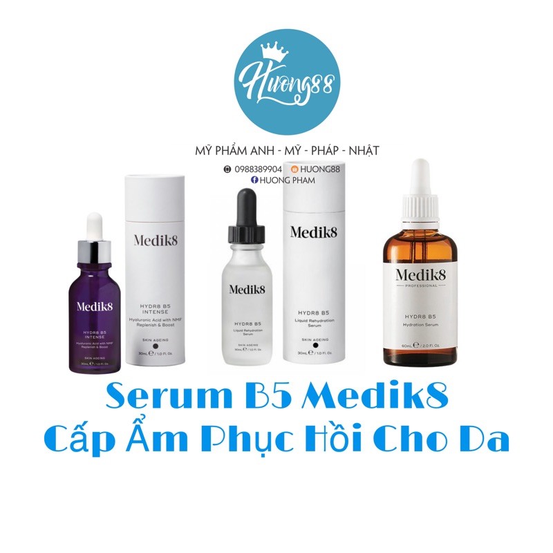 [Mã SKAMPUSH11 giảm 10% đơn 200k] Serum B5 Hydr8 Medik8 30/60ml