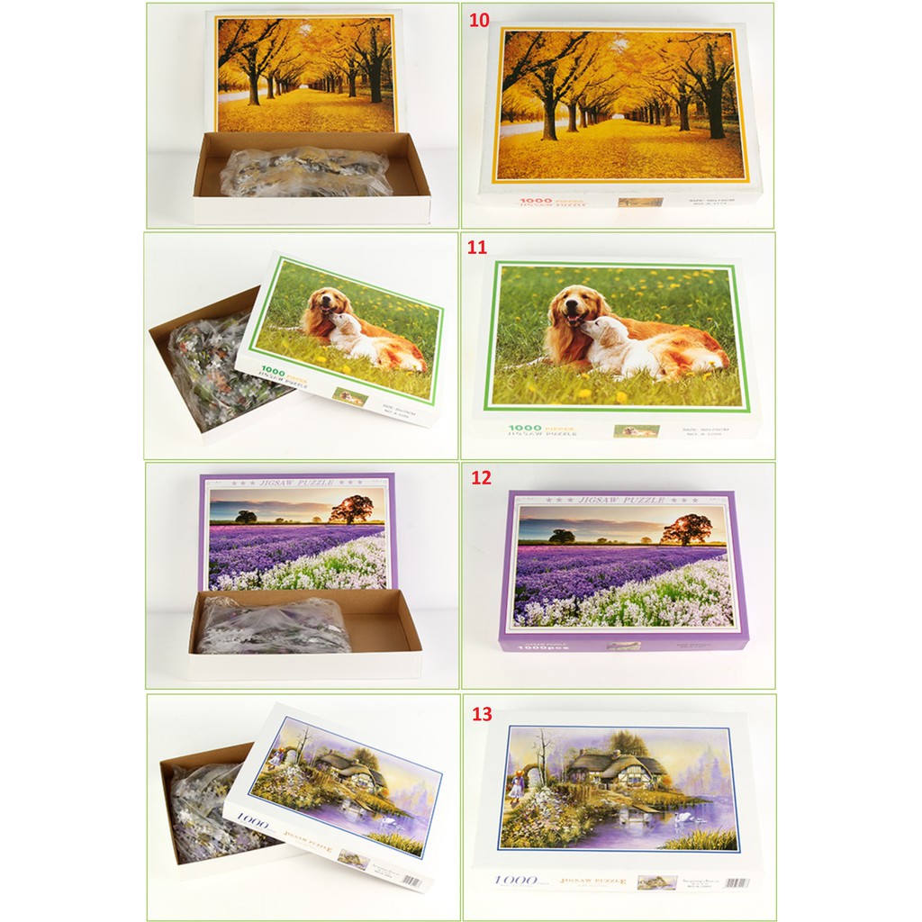 Tranh ghép Jigsaw Puzzle 1000 mảnh nhiều mẫu đẹp mắt