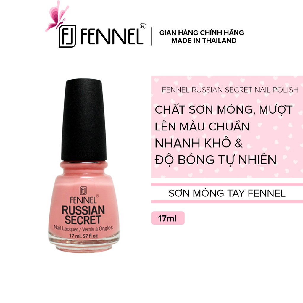 Sơn móng màu nước Fennel Russian Secret Nail Polish 17ml