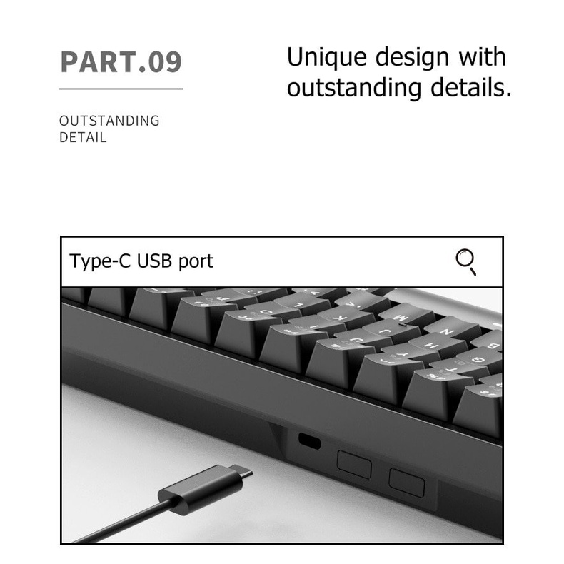 RK G68 - Bàn phím cơ không dây Royal Kludge RK G68 Bluetooth 5.1 và Wireless 2.4G - CHÍNH HÃNG