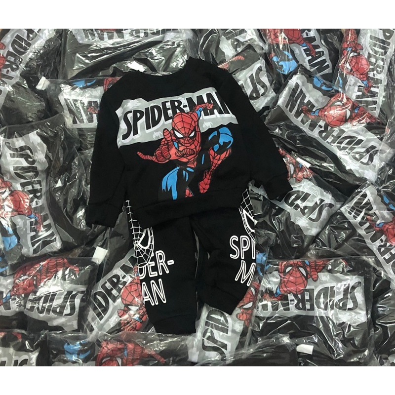 Bộ nỉ bé trai người nhện đen Spiderman N.E.X.T 10-22kg