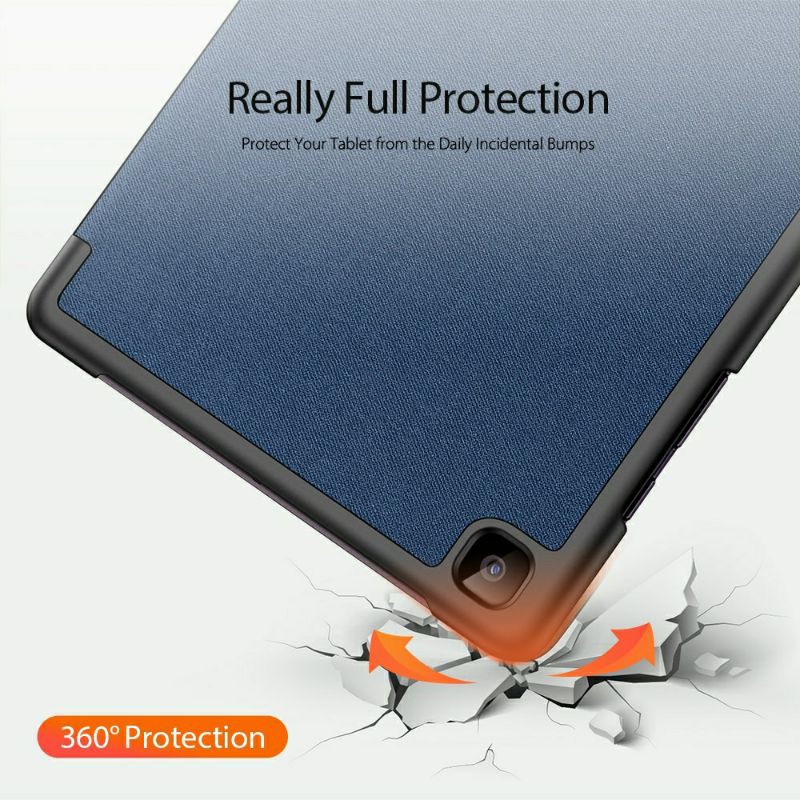 Bao da Dux Duics vải cho Samsung Galaxy Tab A7 2020 T500, T505 chính hãng chống sốc