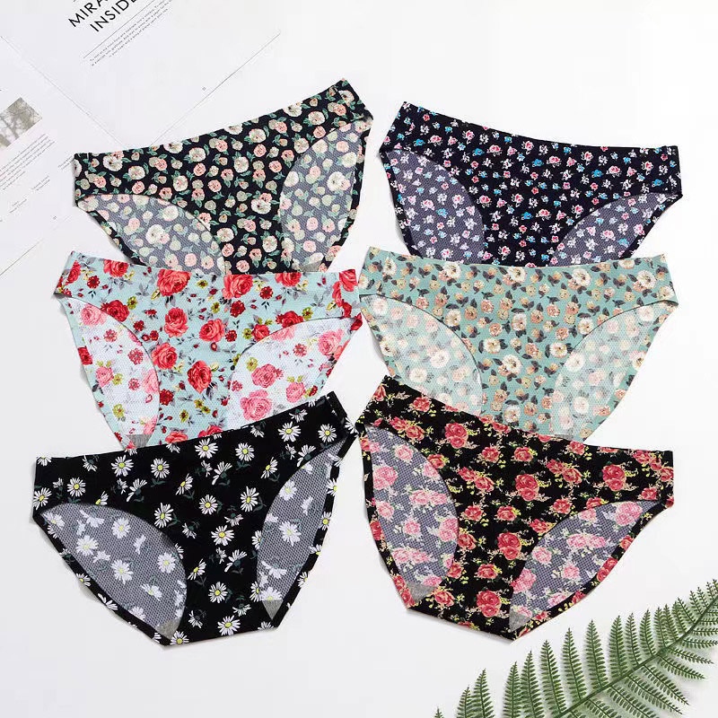 Quần Lót Lụa Không Đường May Lưng Thấp Có 17 Màu Gợi Cảm Cho Nữ