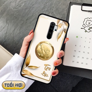 Ốp lưng kính 3D 12 con giáp - Xiaomi Redmi Note 8 pro