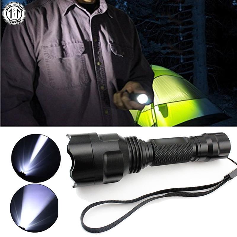 TIME LED Flashlight Torch 18650 Rechargeable Tactical Military Super Bright