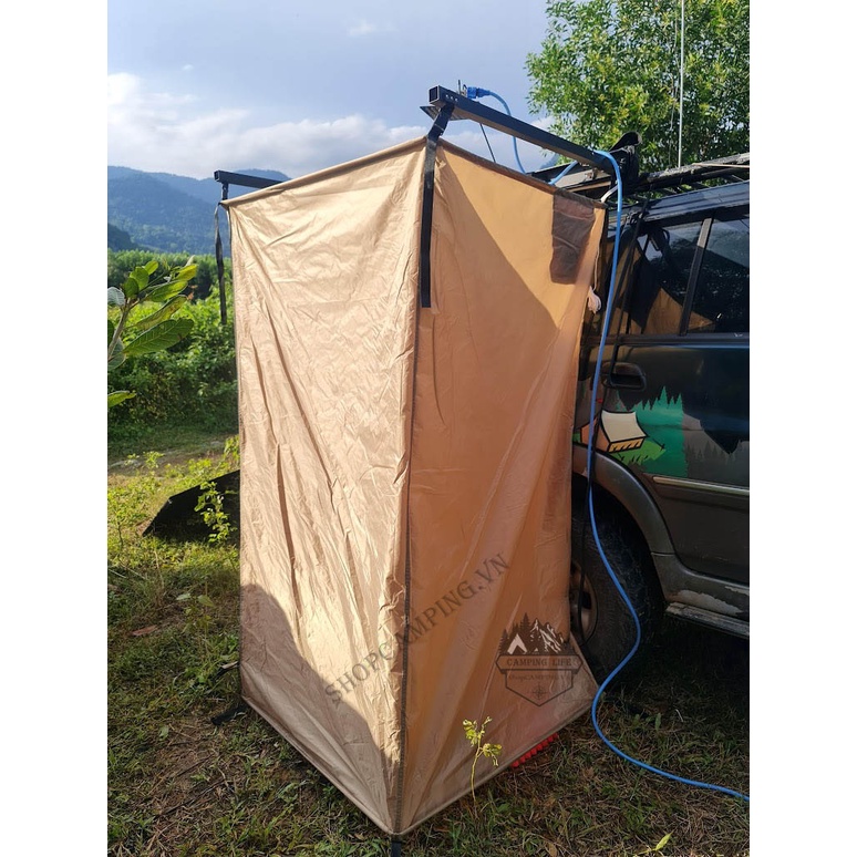 Lều vệ sinh gắn nóc Ôto camping cắm trại dã ngoại