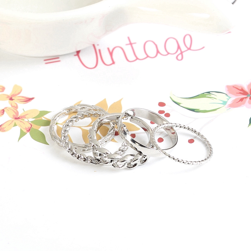 Set 5 khuyên kim loại vòng BTS