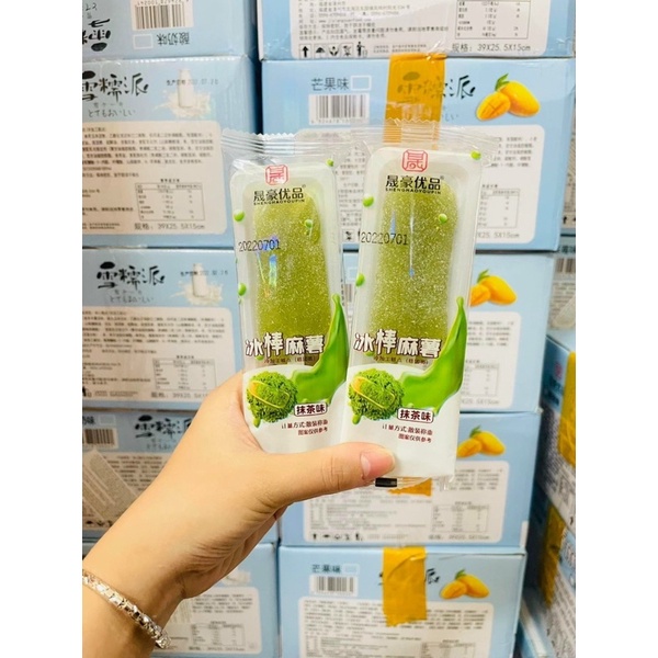 Bánh mochi xoắn trà xanh/ khoai môn