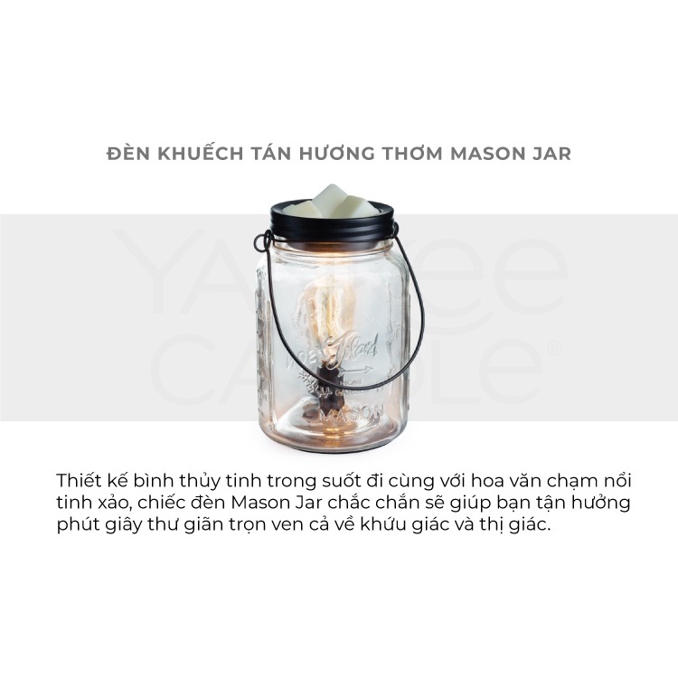 Đèn khuếch tán hương thơm Yankee Candle - Mason Jar