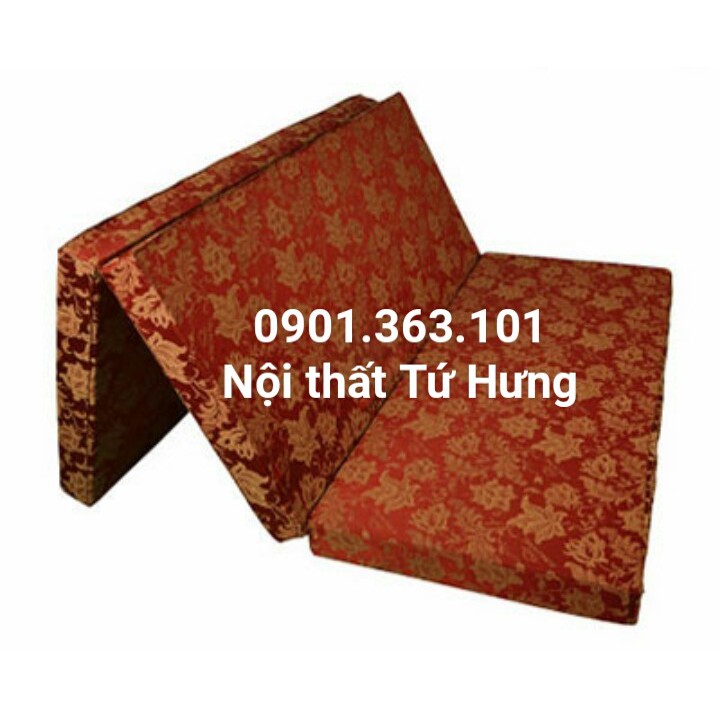 Nệm bông Hàn Quốc gấp 3 ngang 1m8 dày 4cm