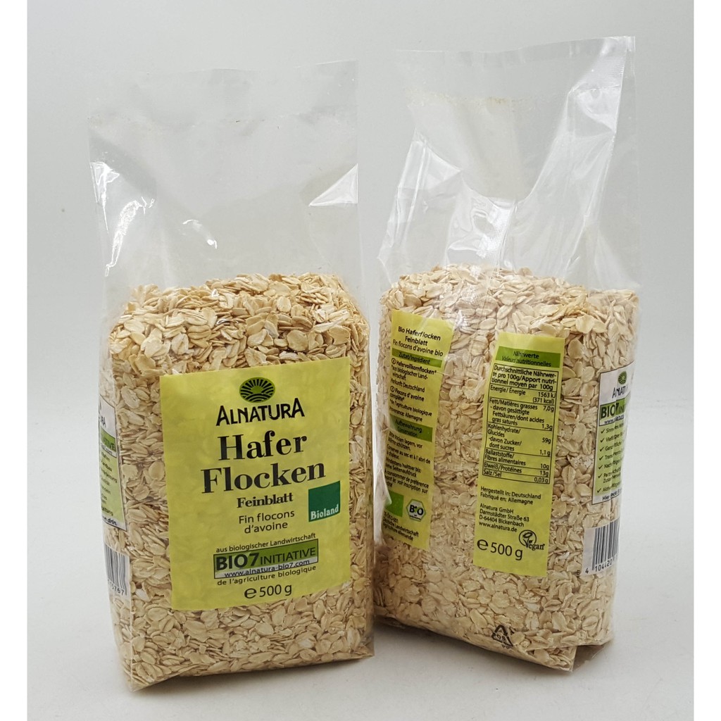 Combo 10 Gói 500Gr Yến Mạch Hafer Cán Dẹt Của Đức Hàng Chuẩn Date Mới