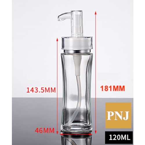 COMBO 10 CHAI LỌ THUỶ TINH MỸ PHẨM CÓ VÒI 120ml