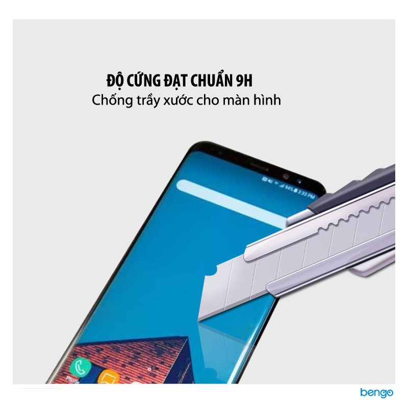Dán cường lực Samsung Galaxy A8 (2018) 4D full keo và từ tính
