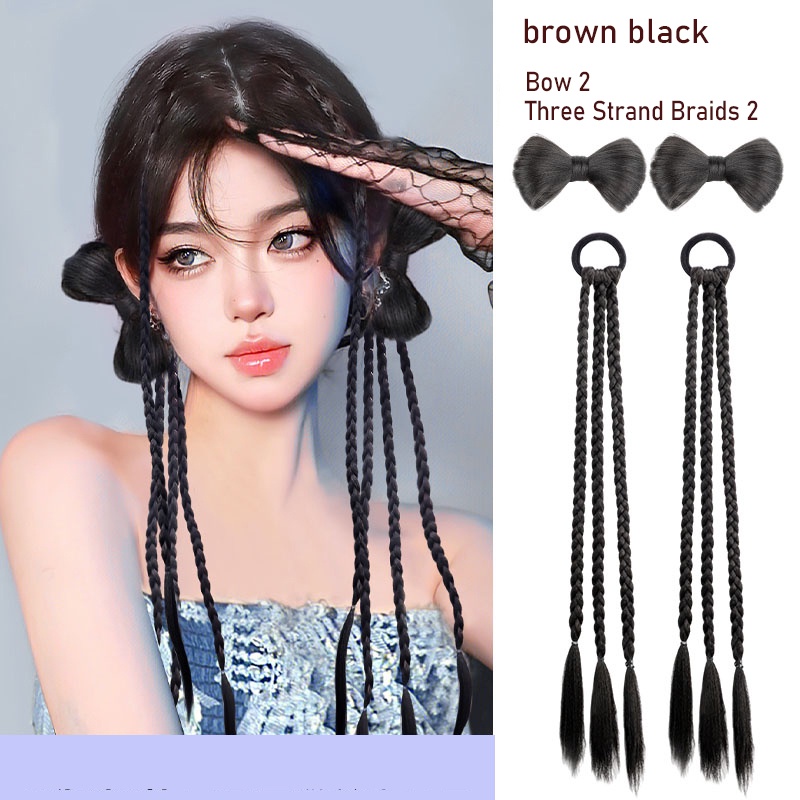 Tóc Giả Thắt Bím Kiểu Thắt Bím