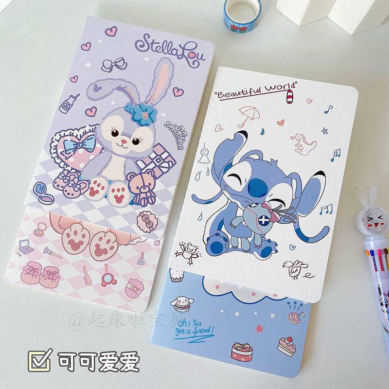 ⭐ iLado ⭐  sổ tay A5 linabell stitch tài khoản tay sáng tạo dễ thương vở kẻ ngang sổ ghi chép stellalou cinnamoroll notebook sổ ghi chép ngang sổ lò xo kẻ ngang marker học văn phòng phẩm sổ ghi chú sticker sổ ghi chú mini