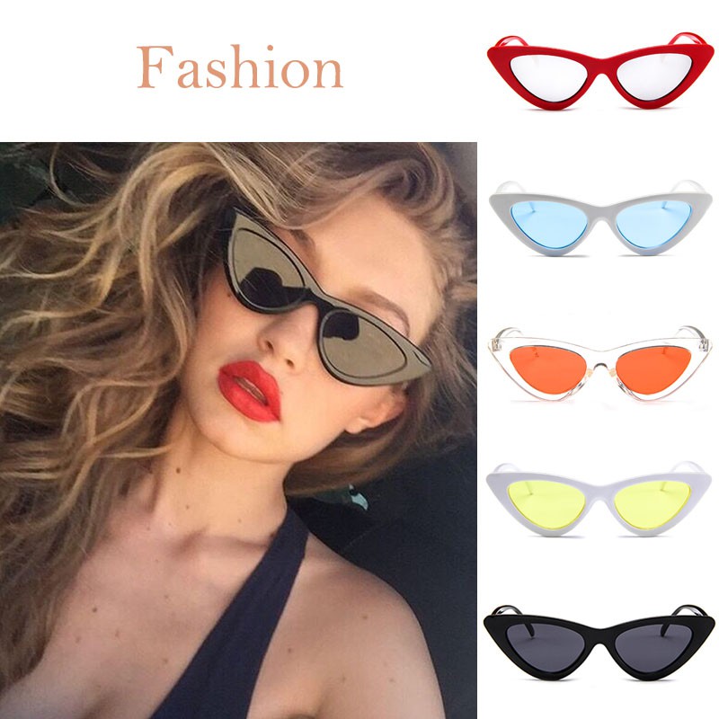 Kính Mát Mắt Mèo Chống Tia Uv Phong Cách Retro Dành Cho Nữ