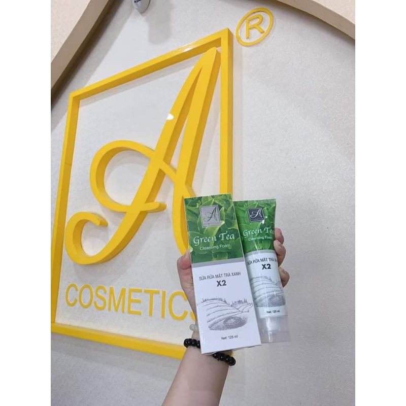 [CHÍNH HÃNG] sửa rửa mặt trà xanh X2 Acosmetics
